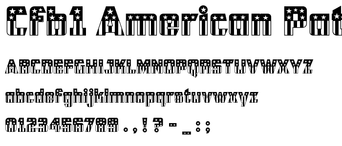 CFB1 American Patriot SOLID 2 Normal font